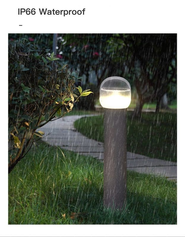Smart solar bollard lights: solar pathway lights & outdoor garden led bollard lights [ABL-03] ip66 outdoor lights More durable and ensure long y. working continuously for 10 rainy days. 1