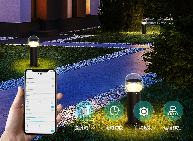 Smart solar bollard lights: solar pathway lights & outdoor garden led bollard lights [ABL-01] 16342073475176