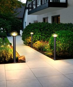 Smart solar bollard lights: solar pathway lights & outdoor garden led bollard lights [ABL-03] 住宅3