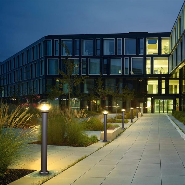 Smart solar bollard lights: solar pathway lights & outdoor garden led bollard lights [ABL-03] 商用1