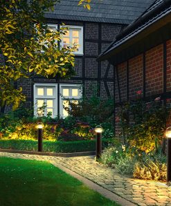 Smart solar bollard lights: solar pathway lights & outdoor garden led bollard lights [ABL-02]